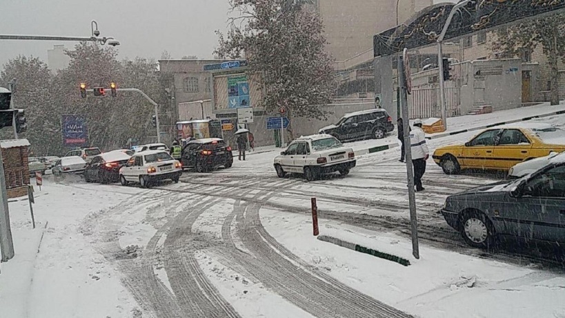 بارش شدید برف و لغزندگی معابر
